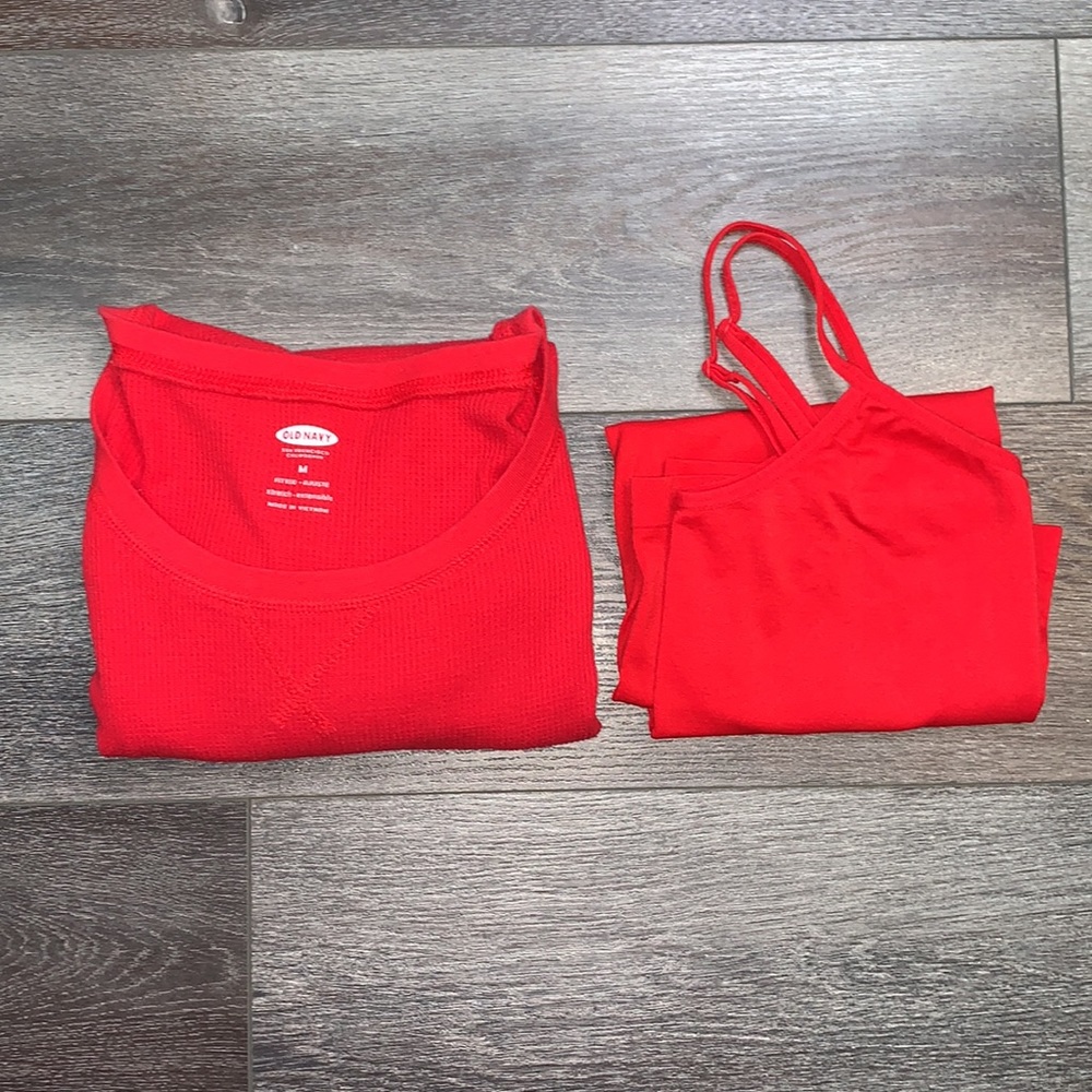 Old Navy Long-sleeve + Charlotte Russe Tank Bundle
